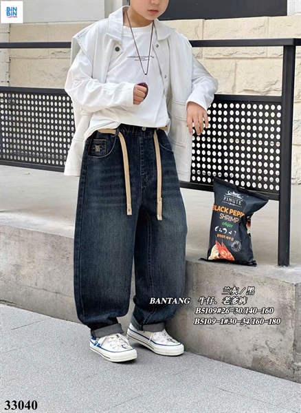 33040-Quần jean dài Bantang in số 7