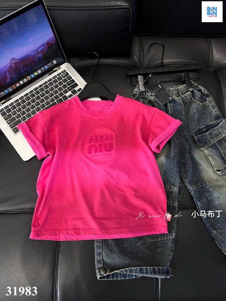 31983- ÁO THUN MIU MIU - HỒNG