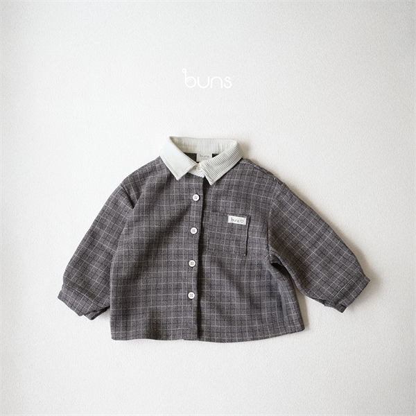 ĐÔNG 2025-ÁO SƠ MI DẠ KẺ CỔ NHUNG TĂM