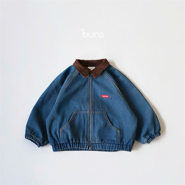 ĐÔNG 2025-ÁO KHOÁC JEAN NAVY CỔ NHUNG NÂU