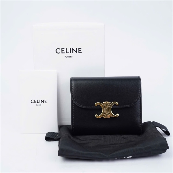 Ví Celine đen gập 3 (BQ) KG+
