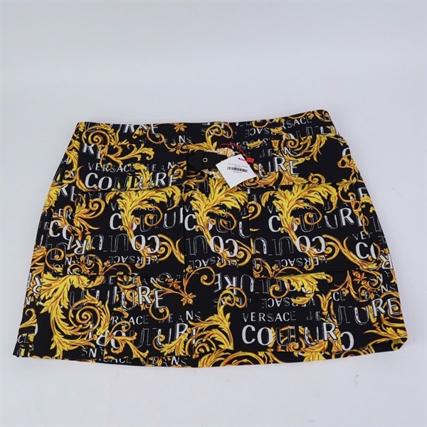 Váy Versace đen in họa tiết (BQ) KG+