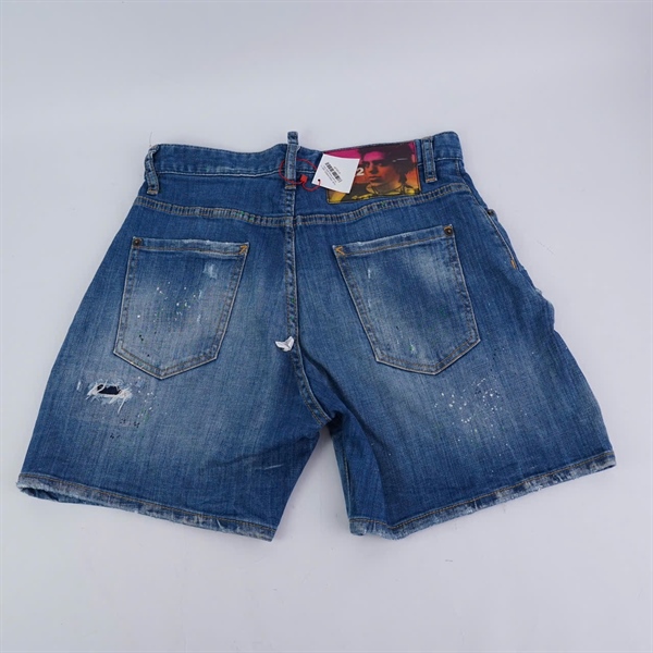 Quần DSQUARED2 ngắn vải bò xanh loang (BQ) KG+