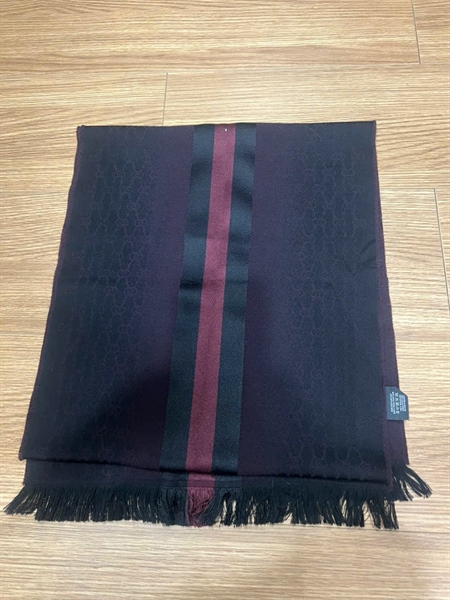 Khăn GG nâu đậm pha đen 172x38cm (BQ) KG+