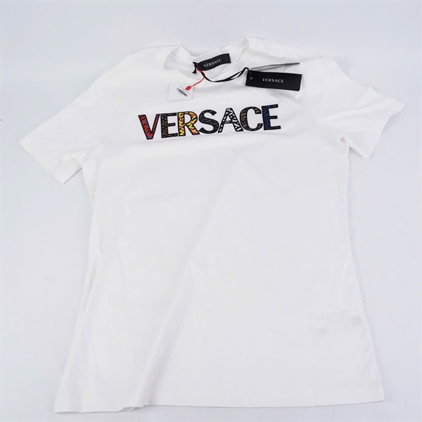 Áo thun Versace trắng in chữ (BQ) KG+