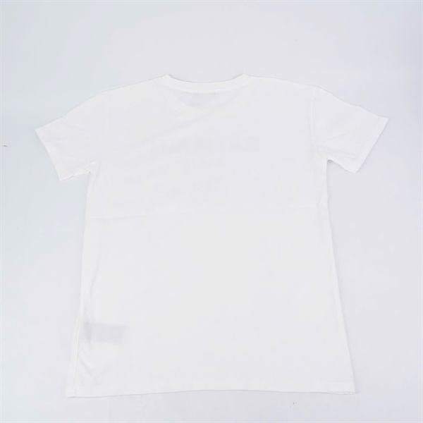 Áo thun Balmain trắng chữ hồng (BQ) KG+