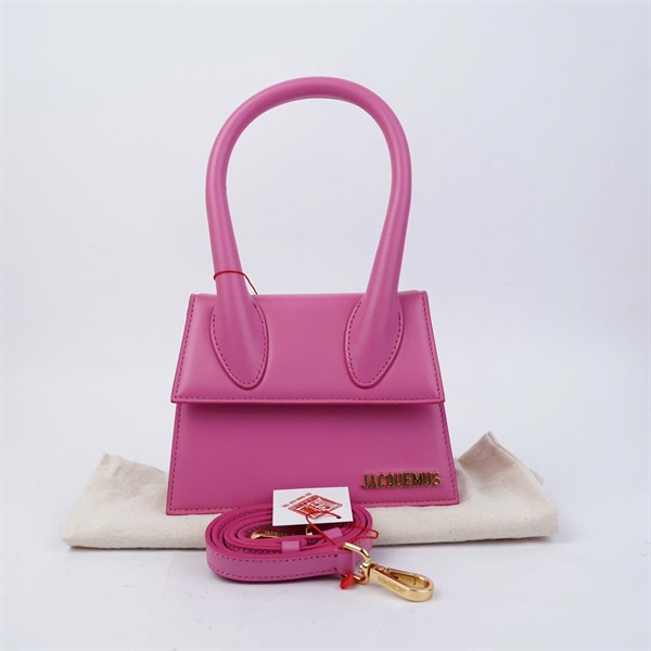 Túi Jacquemus hồng sz15-18 (LN) KG+