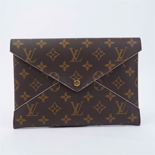 Túi LV Clutch bao thư hoa nâu sz23 (BQ) KG+