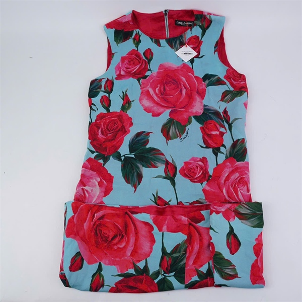 Đầm D&G in họa tiết hoa lá (BQ) KG+