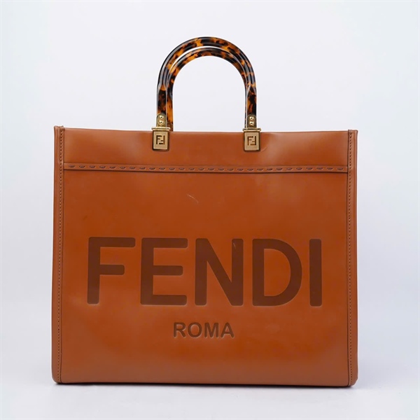 Túi Fendi Tote nâu có lót form sz36 (HN) KG+
