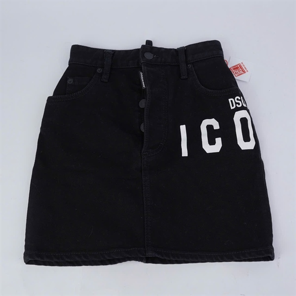 Váy DSQUARED2 đen in chữ (BQ) KG+