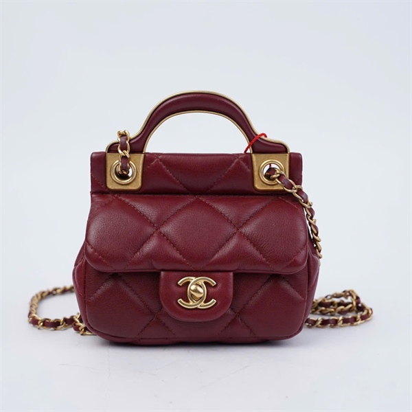 Túi Chanel mini đỏ (31488189) sz11 (BQ) KG+