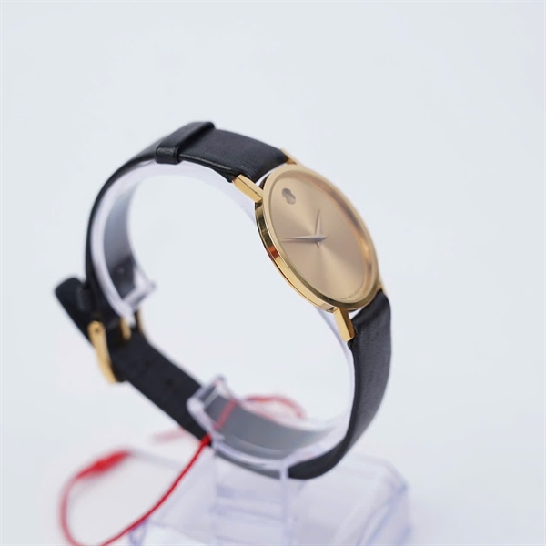 Đồng hồ Movado bọc vàng dây đen (1082348) sz32.5 (HN) KG+