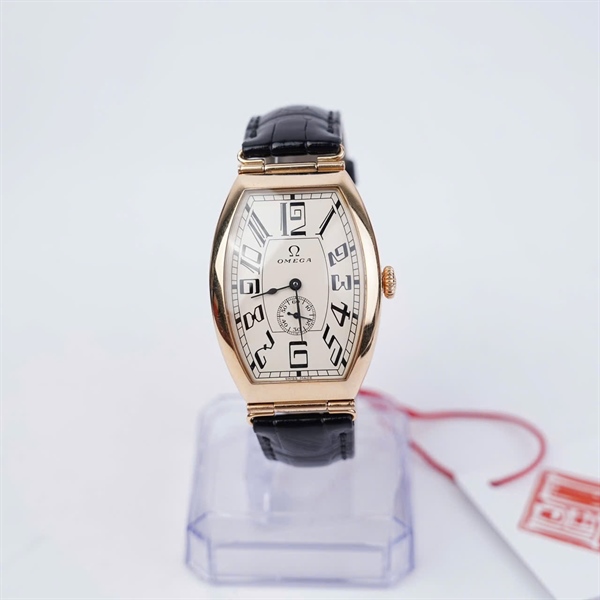 Đồng hồ Omega vàng dây đen (80699683) sz35 (HN) KG+