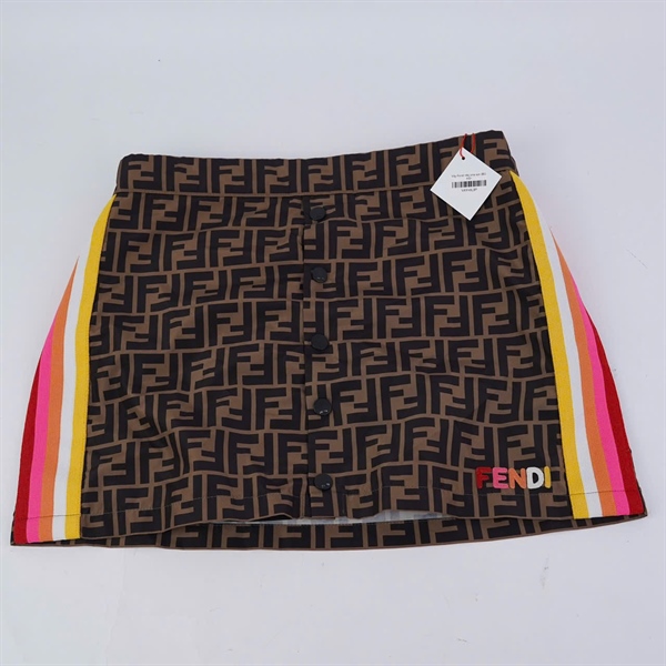 Váy Fendi nâu pha sọc (BQ) KG+