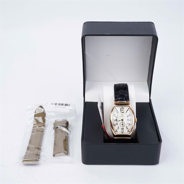 Đồng hồ Omega vàng dây đen (80699683) sz35 (HN) KG+