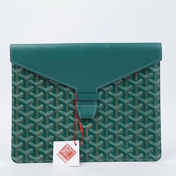 Túi Goyard Clutch xanh sz26 (BQ) KG+