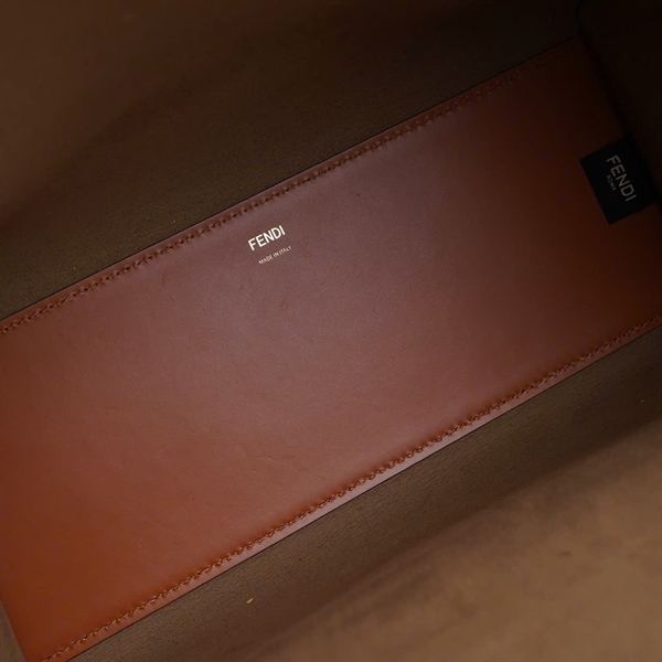 Túi Fendi Tote nâu có lót form sz36 (HN) KG+