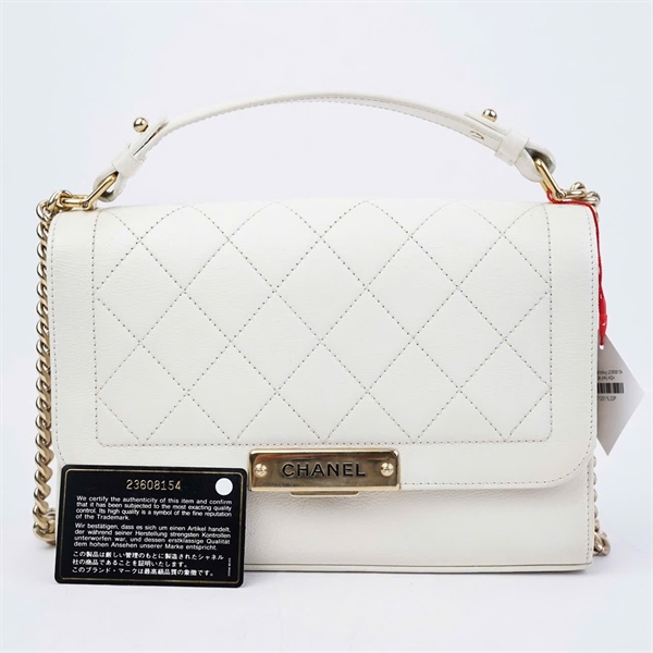 Túi Chanel trắng (23608154) sz24 (HN) KG+