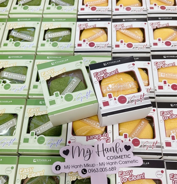 Mút rửa mặt KYUNGLAB 3 miếng