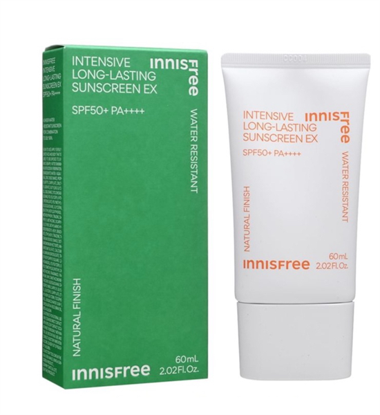 Kem Chống Innisfree Intensive Long Lasting 50ml - Nắng Nâng Tông Da dầu, Hỗn Hợp