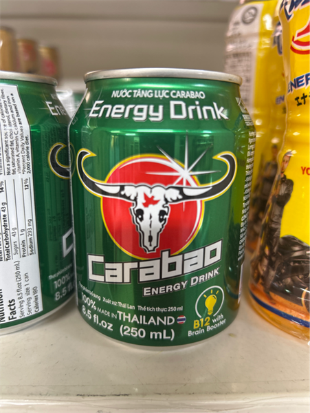 Nước tăng lực carabao lon 250ML