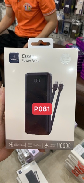 Sạc dự phòng WIWU Essen P081 10.000mAh