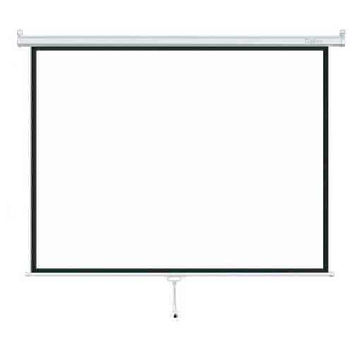 Màn chiếu treo tường kéo tay 120 inch ( 84" x 84" / 2.13m x 2.13m), màn vải sợi tổng hợp Mattwhite - Và dịch vụ giao lắp tận nơi (Bảo hành 12 tháng)
