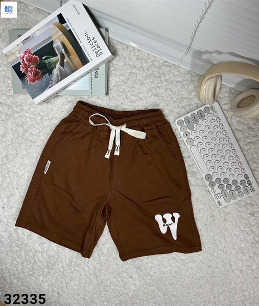 Quần đùi gấu in W.D303 - Nâu