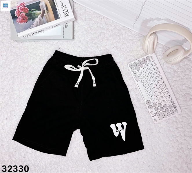 Quần đùi gấu in W.D306