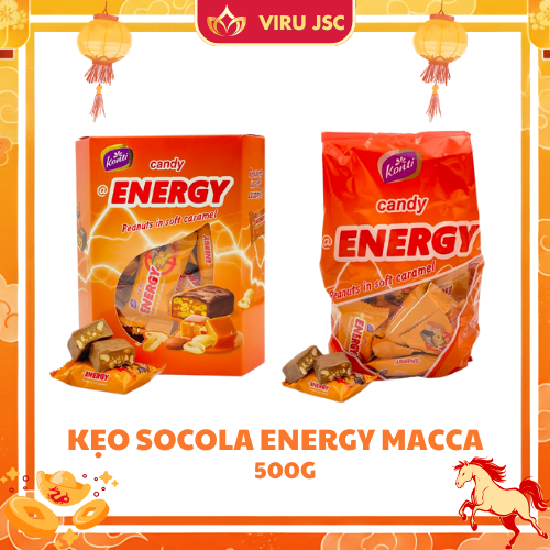 Kẹo @"Energy" GB caramel mềm đậu phộng 500g*10 gói