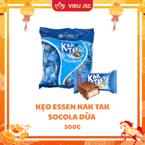 Kẹo Wafer vị caramen và Dừa " Kak tak"? 500g/ gói