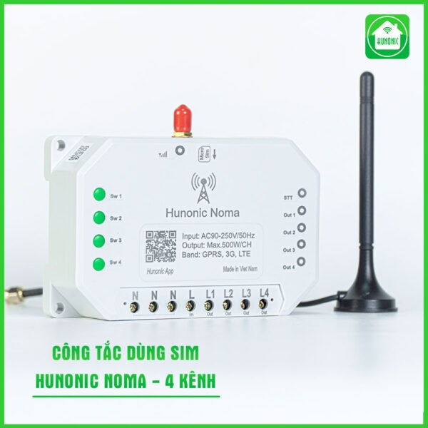 Công tắc Hunonic Noma 4CH