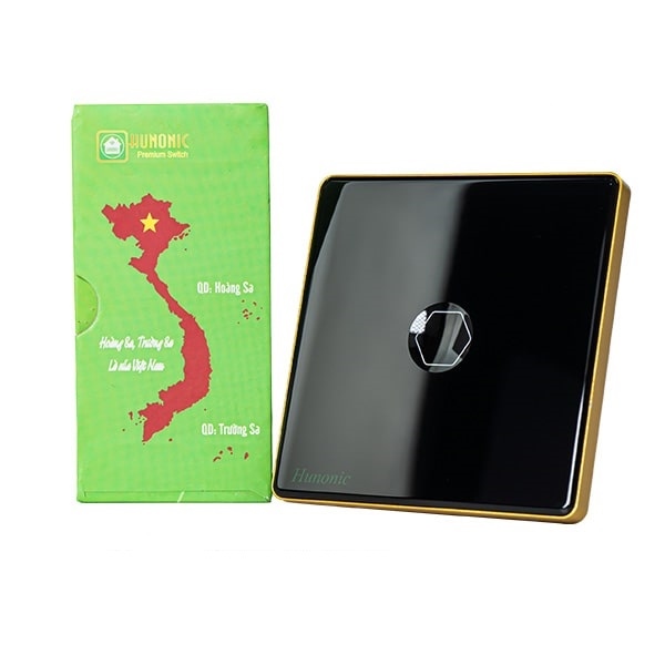 Công tắc cảm ứng BLE Premium 1 Nút, HV, màu Đen