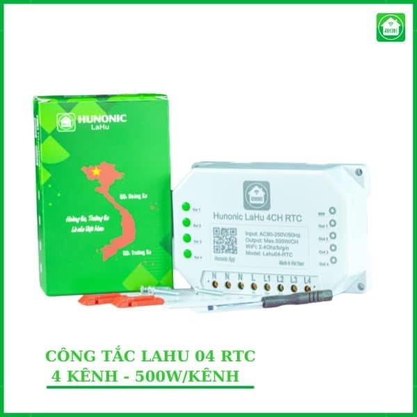 Công tắc Wifi Lahu 4 kênh RTC