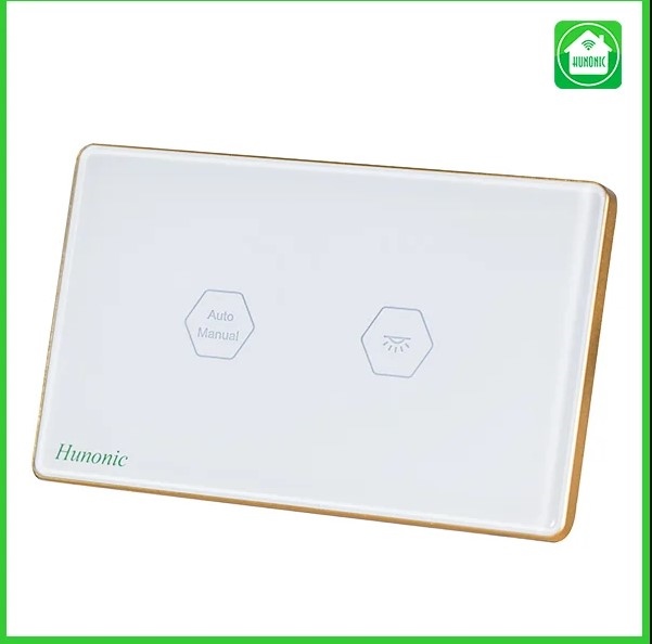 Công tắc cảm ứng WiFi Hunonic Cầu Thang P, HCN, màu Trắng