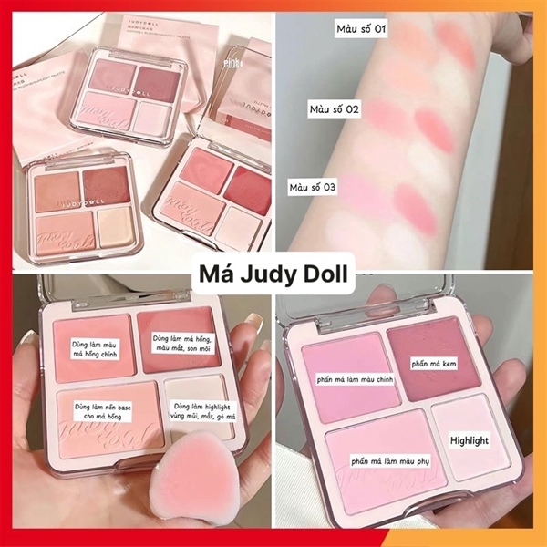 Phấn má Judydoll 4 ô 01