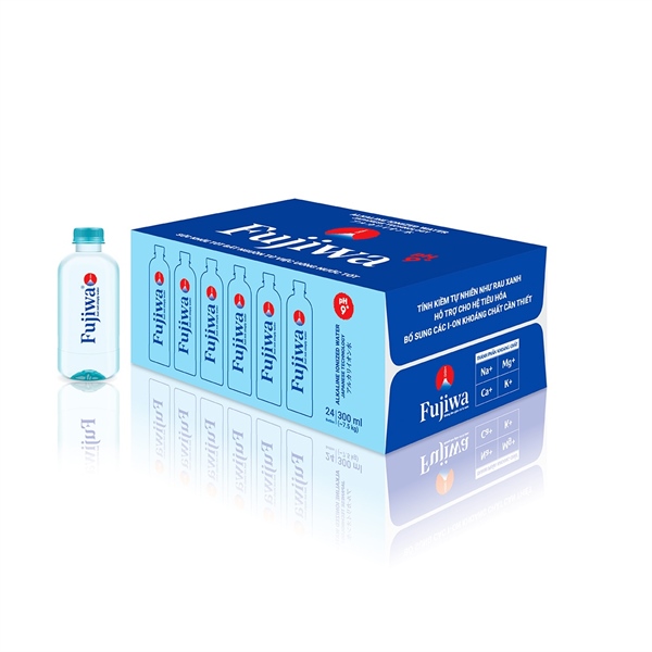Nước Ion Kiềm pH9+ Fujiwa 300ml - Thùng 24 Chai