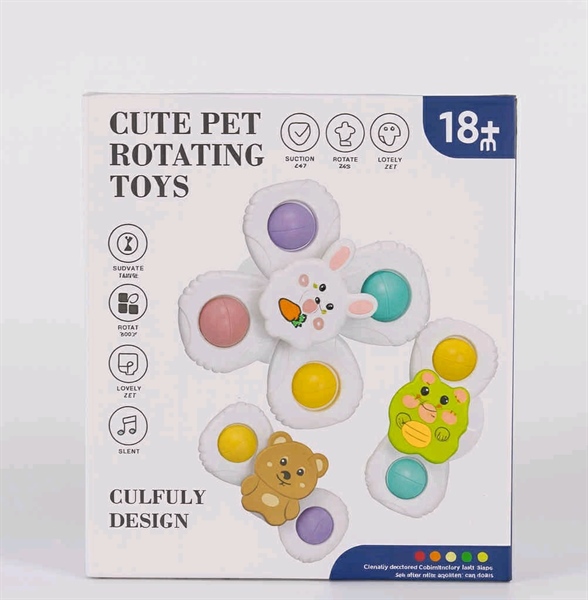 Hộp 3 chiếc con quay hình thú (quà tặng không bán)