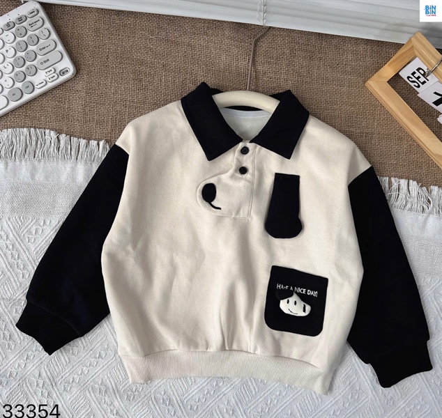 33354-Áo SWT polo chú cún