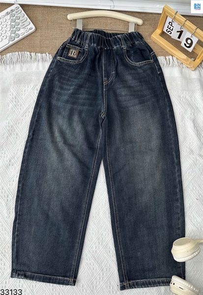 33133-Quần Jean dài xanh đen chữ R