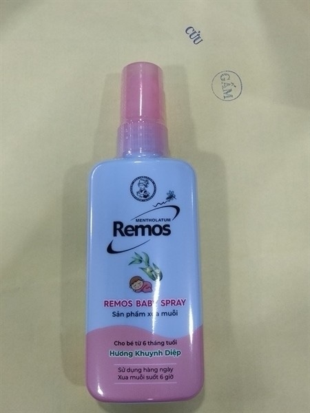 Remos baby xịt Hương khuynh diệp