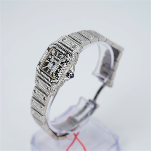 Đồng hồ Cartier full kim- kim độ (232836NX) sz27.2 (HC) KG+