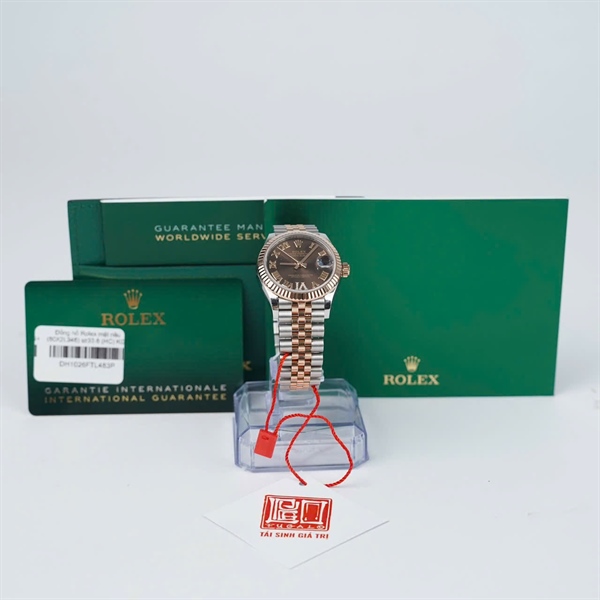 Đồng hồ Rolex mặt nâu (80X2L346) sz33.6 (HC) KG+