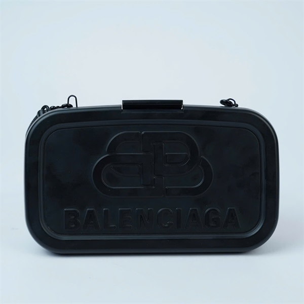 Túi Balenciaga Lunch Box đen sz19 KG+