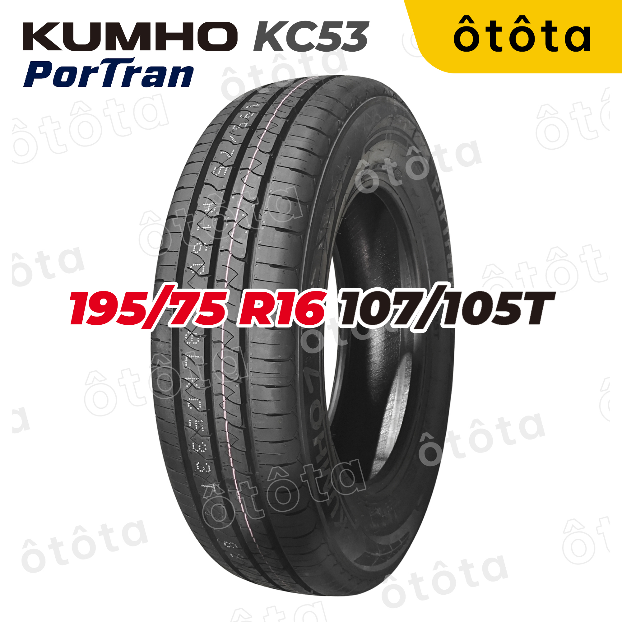 Lốp Kumho 195/75 R16 08 107T VN KC53