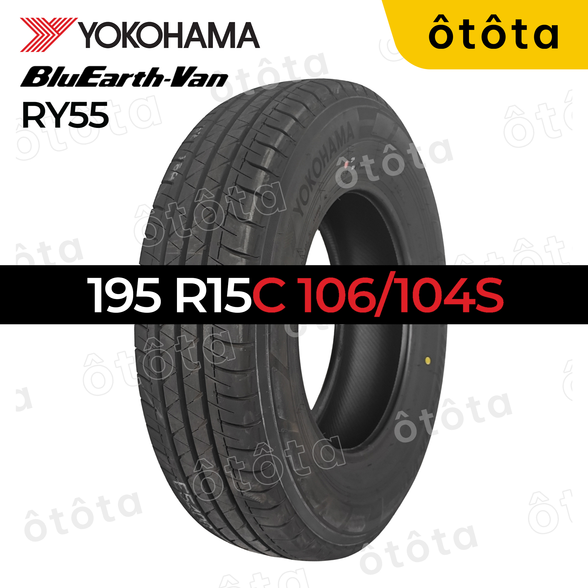 Lốp Yokohama 195 R15C 104S VAN RY55 Thái