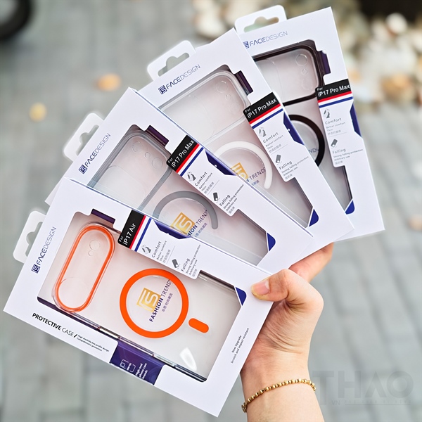 Ốp Space Design trong suốt viền màu