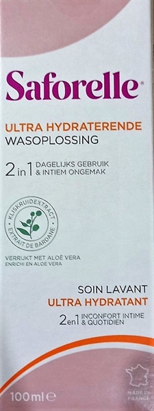 Dung dịch vệ sinh Saforelle soin lavant Ultra Hydratant 100ml - Pháp
