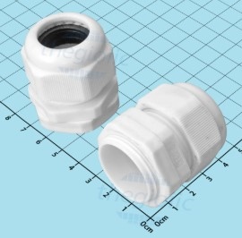 Ốc siết cáp nhựa kín nước PG25 (trắng) Etek